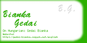 bianka gedai business card